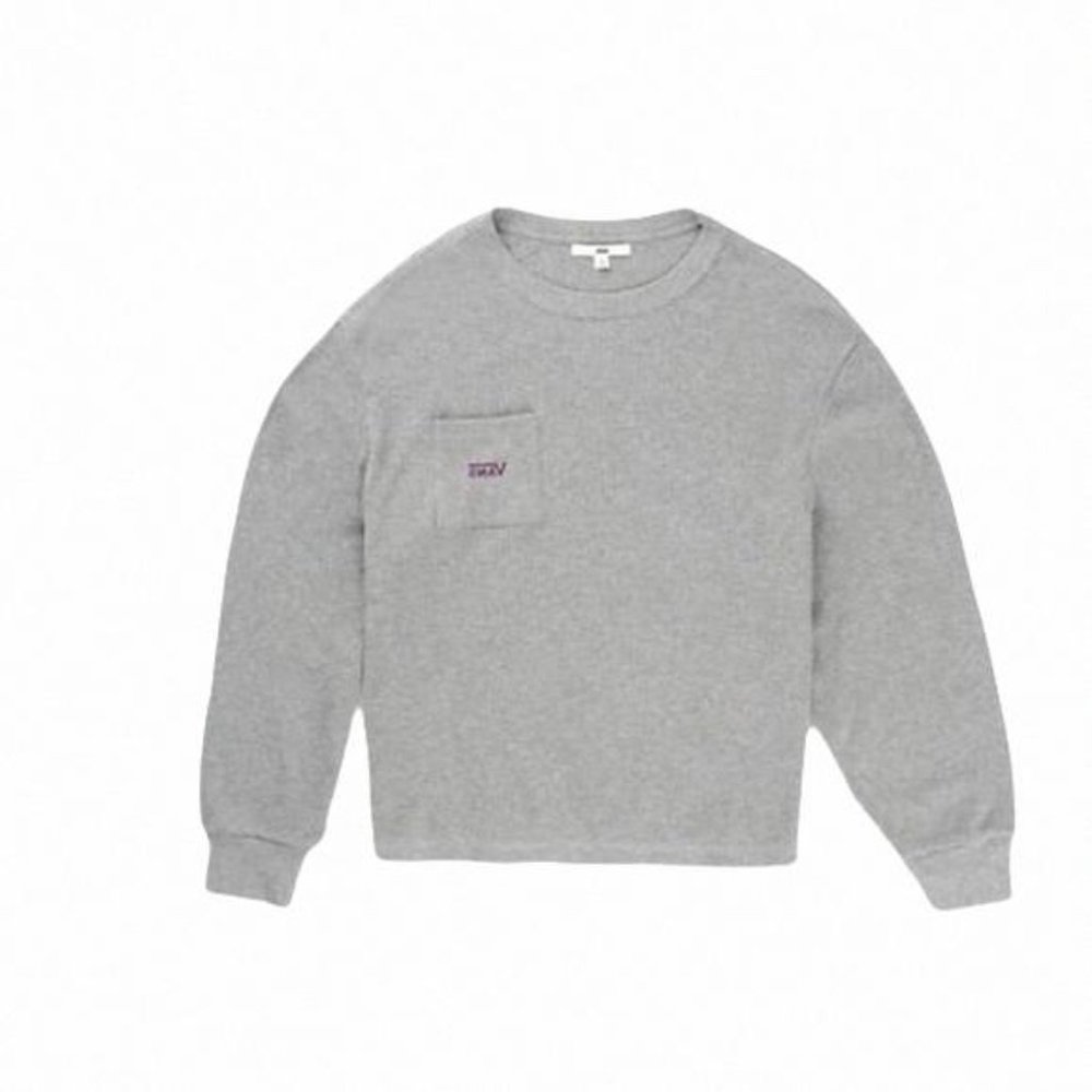 💖MEGA SALE💖Vans Basil Ls Therma Women Gray Skateboarding VN0A4PQWGRH Sweater